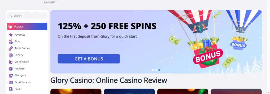 Glory casino